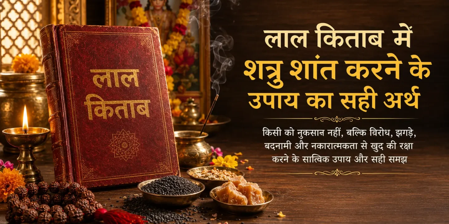लाल किताब में शत्रु शांत करने के उपाय: विरोध कम करने की सही विधि