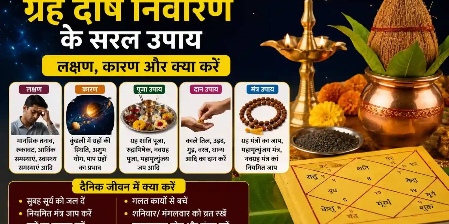 ग्रह दोष निवारण के सरल उपाय: लक्षण, कारण और क्या करें