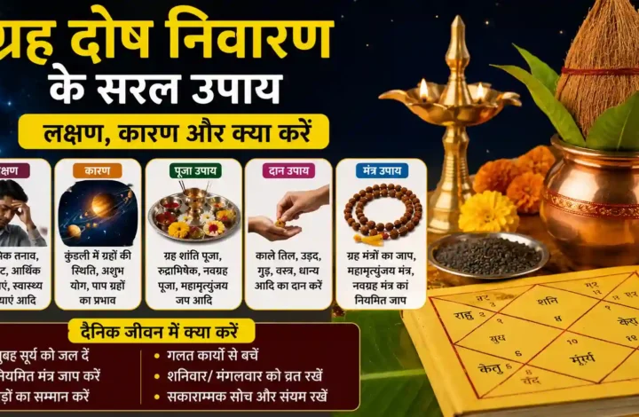 ग्रह दोष निवारण के सरल उपाय: लक्षण, कारण और क्या करें