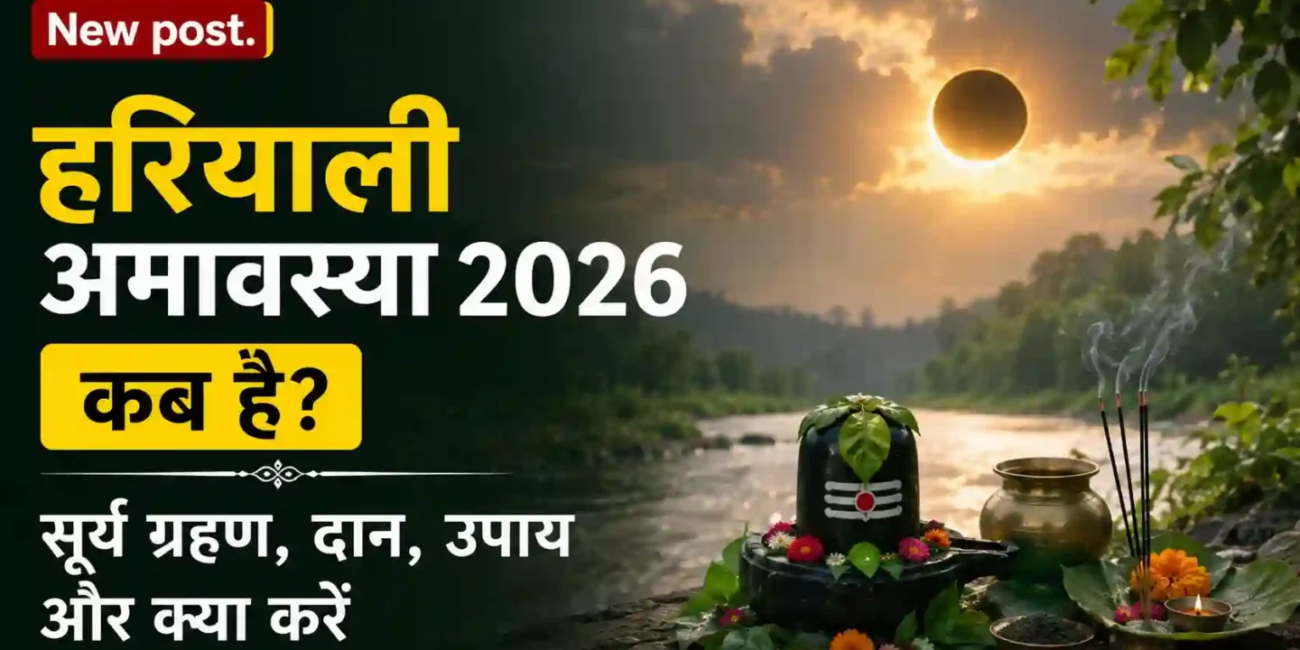 हरियाली अमावस्या 2026 कब है? सूर्य ग्रहण, दान, उपाय और क्या करें