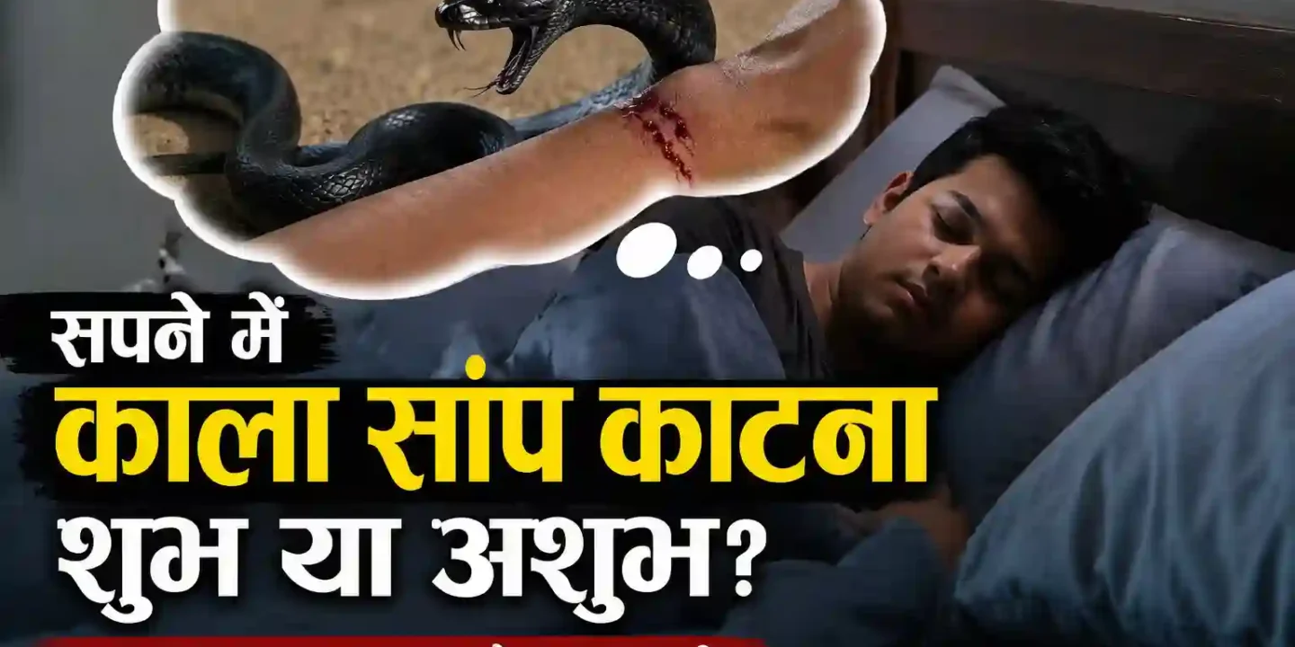 सपने में काला सांप काटना शुभ या अशुभ? पूरा मतलब, संकेत और क्या करें